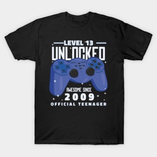 Teen Gamer Level 13 Unleashed T-Shirt